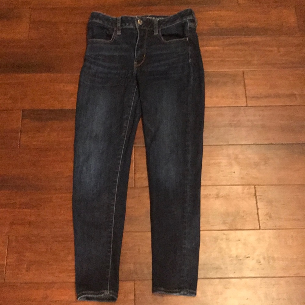 American Eagle High Rise Dark Wash Jeggings